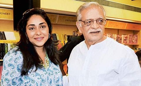 Meghna with father Gulzar (Image courtesy: Twitter)