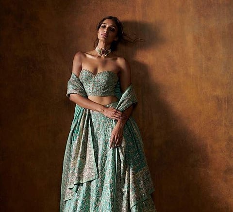 A bridal lehenga by Ritu Kumar