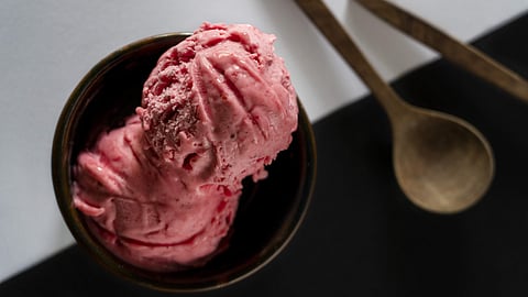 Raspberry sorbet