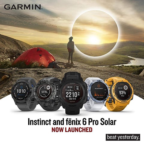 Solar-powered smartwatches launched by Garmin in India
