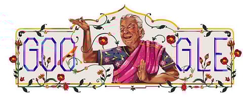 Zohra Segal's doodle, courtesy Google. Image by Parvati Pillai