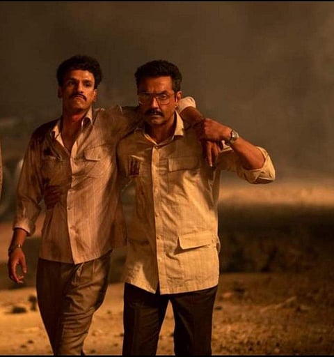 Bhupendra Jadawat with Bobby Deol in Class of 83