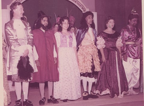 Bangalore Little Theatre celebrates its diamond jubilee. A pic from their staging of The Prodigious Snob by Moliere in December 1960