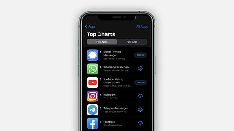 Signal climbs to the top spot in the free apps category on App Store beating WhatsApp