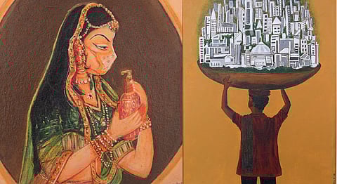 Paintings from the show