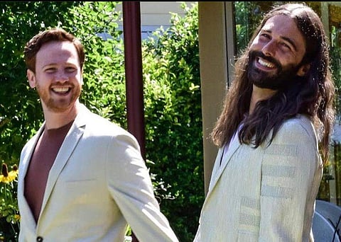 Happy couple! Mark Peacock and JVN, image: JVN's Instagram