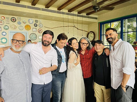 Kangana Ranaut hosted a special brunch for the crew of her forthcoming film Dhaakad this New Year.