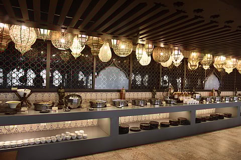 Buffet counter at Sahib's Barbeque by Ohri's