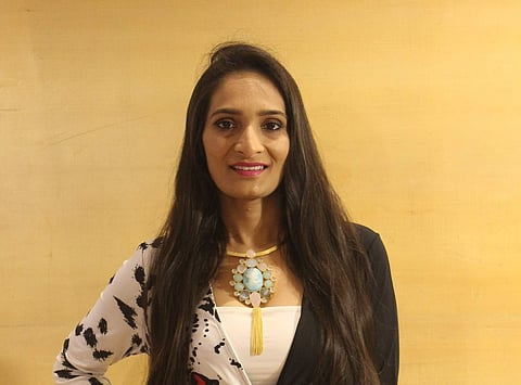 Nikytha at the Melange exhibition