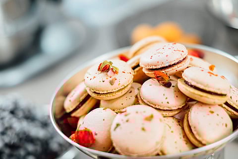 Cooking workshop on eggless French macaroons online