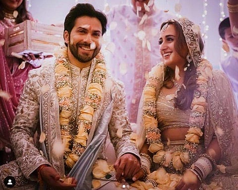 It’s official! Actor Varun Dhawan and Natasha Dalal are now married! Courtesy: Instagram/Varun Dhawan