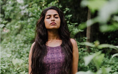 Divi Vadthya strikes a pose. Courtesy: Divi's Instagram