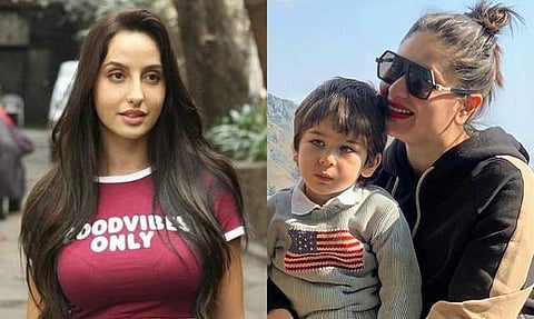 Nora Fatehi, Kareena Kapoor with Taimur Ali Khan