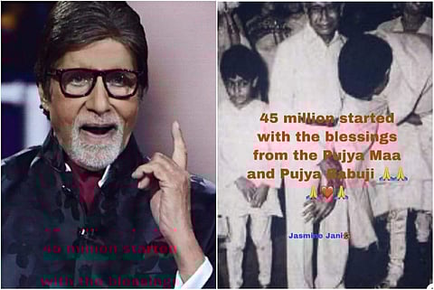 The black and picture Big B shared on Instagram features his father, late poet Harivansh Rai Bachchan, and son Abhishek Bachchan with him.