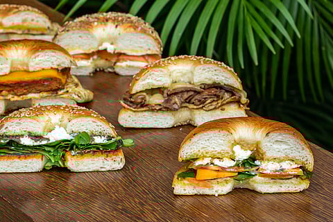 Bagel sandwiches from Go BrGr