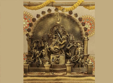 Chocolate Durga at ITC Sonar and Royal Bengal in Kolkata