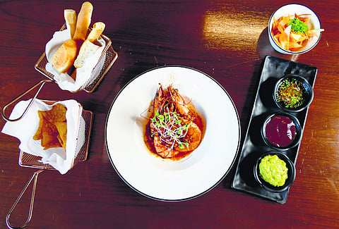 Spicy Butter Garlic Beer Prawns