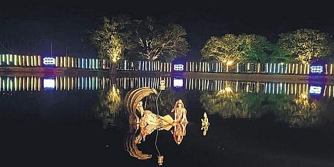 Temple premises (Photo | Ayesha Singh)