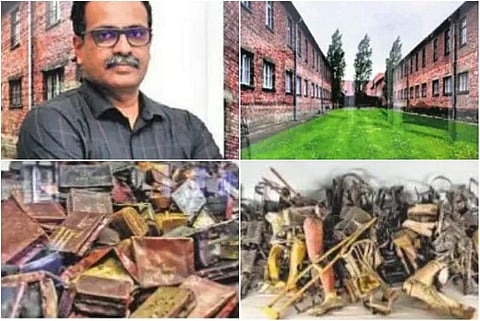 Sudeesh Yezhuvath’s exhibition rips open a horrific past that has huge relevance even now — the Auschwitz concentration camp, where thousands of Jews were robbed of their lives