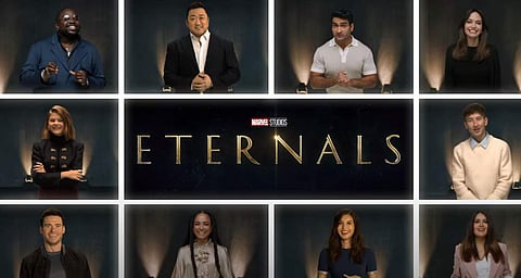 The cast of Eternals explain what the film is about in 60 seconds
