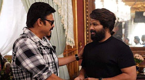 Allu Arjun and Venkatesh