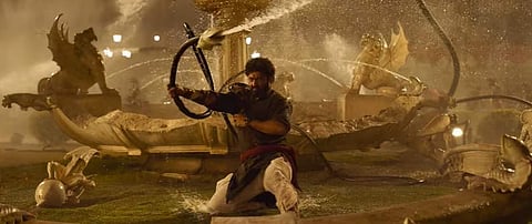 The magnum opus, RRR stars a stellar ensemble cast of Jr. NTR, Ram Charan in the lead roles. The duo is to play Komaram Bheem and Alluri Sita Rama Raju respectively.