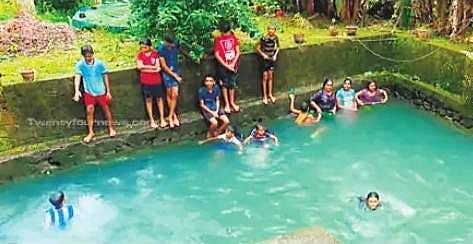 Nalini Devi, 60, has been running a swimming class in the pond near her house for just Rs 10.