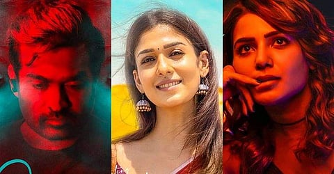 First look posters of Kaathuvaakula Rendu Kaadhal starring Vijay Sethupathi, Nayanthara, Samantha out