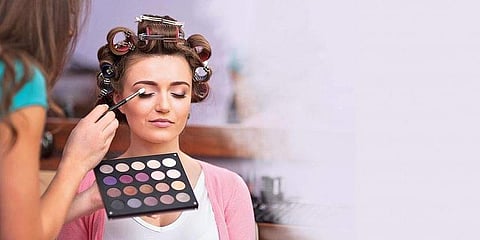 Heavy makeup can have undesirable effects on the skin, especially if it is left on for too long. (Representational Image)