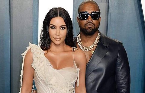 Kanye West and Kim Kardashian