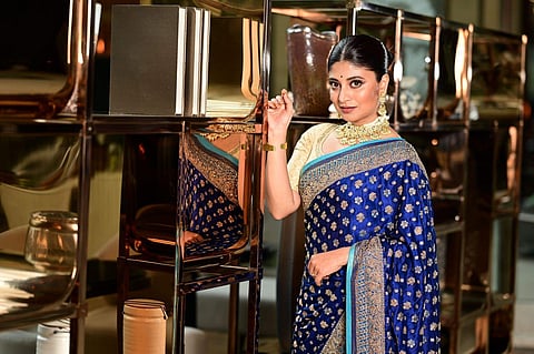 Sandipta Sen in a Ritu Kumar bridal sari