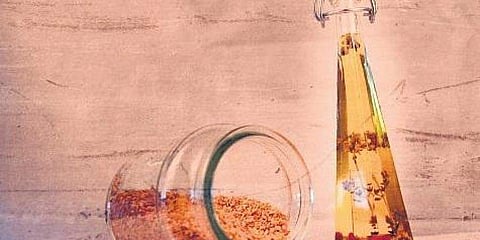 Siding with sesame oil