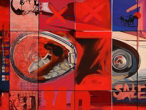 One of the artworks by Ravi Kumar Kashi