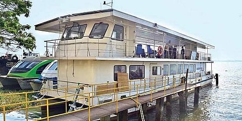 The city-based Kerala Shipping and Inland Navigation Corporation is about to launch its first solar-powered double-decked tourist vessel, Sooryamshu.