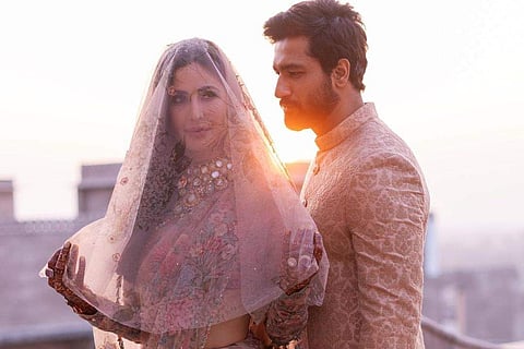 Newly-wed couple Katrina Kaif and Vicky Kaushal