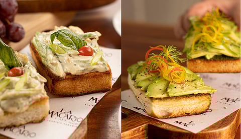 Breakfast options at La Macario cafe