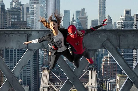 A still of Zendaya and Tom Holland from Spider-Man: No Way Home