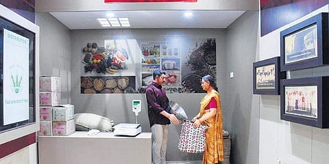Interactive exhibits at the Thanjavur food museum. (Photo| MK Ashok Kumar, EPS)