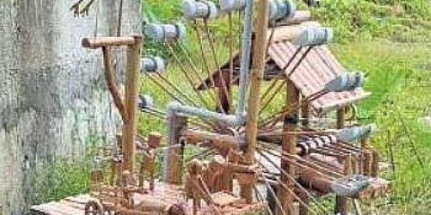 Sanoj K P from Wayanad tells stories of our villages and their bygone days using bamboo figurines