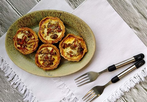 Chicken quiche by Calcutta Cooks