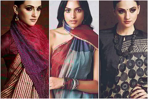 Saris from Mala & Pradeep Sinha