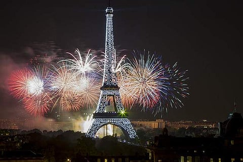 New year in Paris