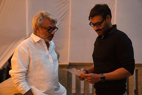 Ajay Devgn and Sanjay Leela Bhansali together