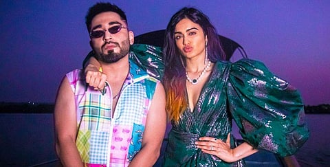 Music composer Mellow and actress Adah Sharma in Drunk N High music video