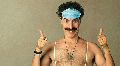 A still from Borat Subsequent Moviefilm