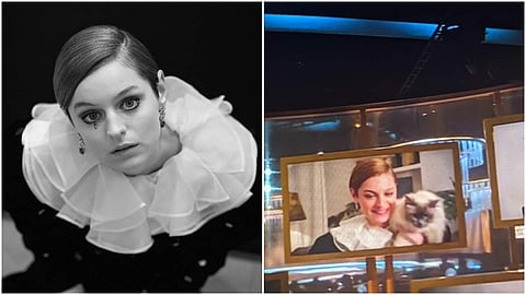 Emma Corrin in custom Miu-Miu