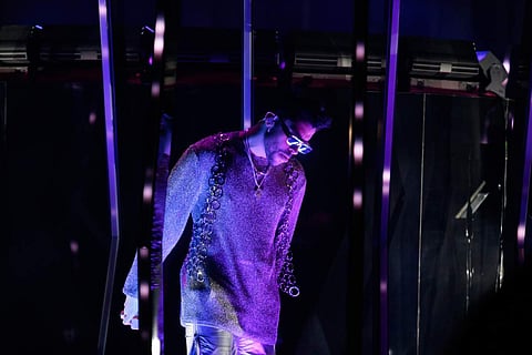 Bad Bunny and Jhay Cortez performing at THE 63rd ANNUAL GRAMMY® AWARDS, broadcast live from the STAPLES Center in Los Angeles. Picture: Francis Specker/CBS