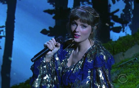 Taylor Swift. Picture courtesy: AP/CBS