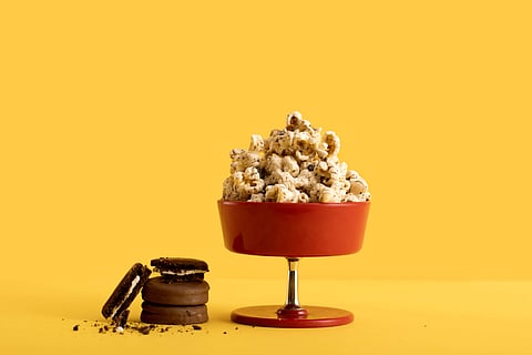 Look out for options like popcorn drizzled with chocolate and beverage-inspired flavours like Bournvita!