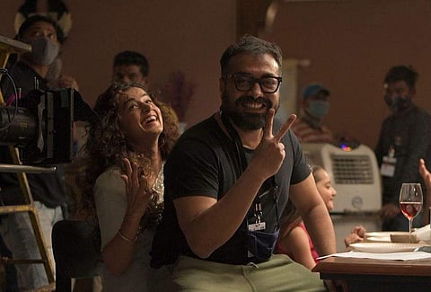 Anurag and Taapsee striking a pose. Source: Anurag's Instagram